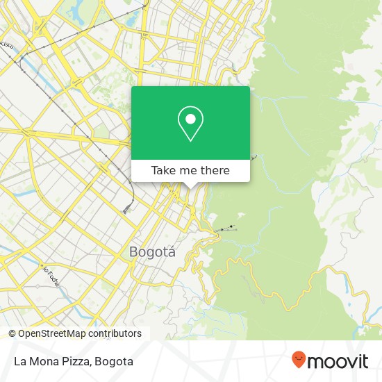 La Mona Pizza map