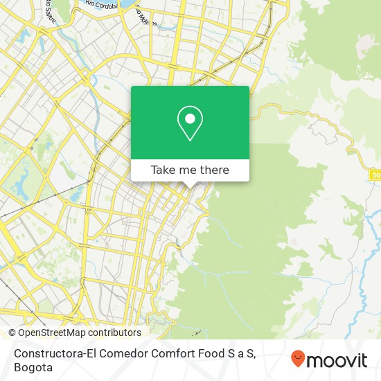 Constructora-El Comedor Comfort Food S a S map