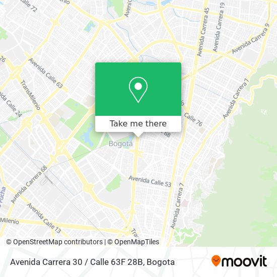Avenida Carrera 30 / Calle 63F 28B map