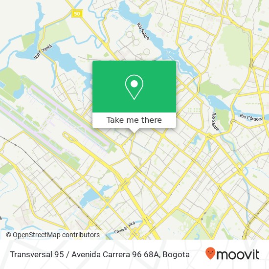 Transversal 95 / Avenida Carrera 96 68A map