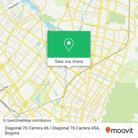 Mapa de Diagonal 76 Carrera 46 / Diagonal 76 Carrera 45A