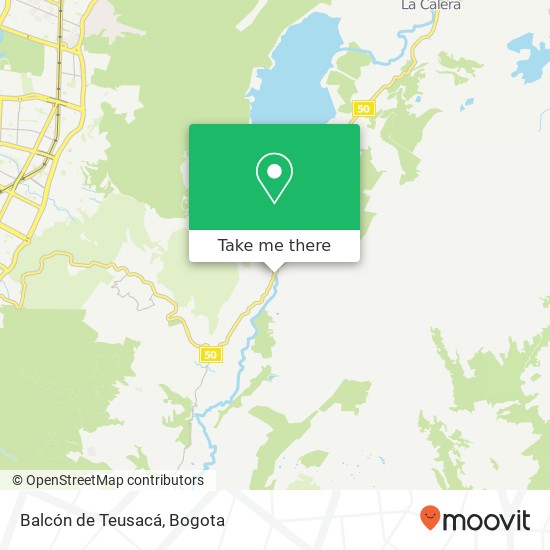 Mapa de Balcón de Teusacá