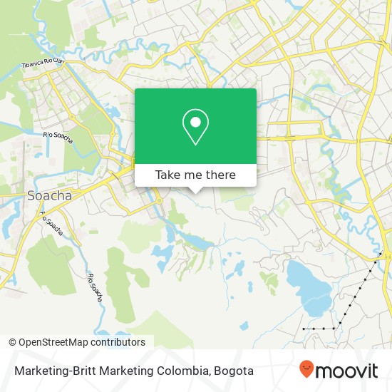Marketing-Britt Marketing Colombia map