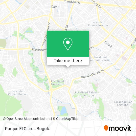 Mapa de Parque El Claret