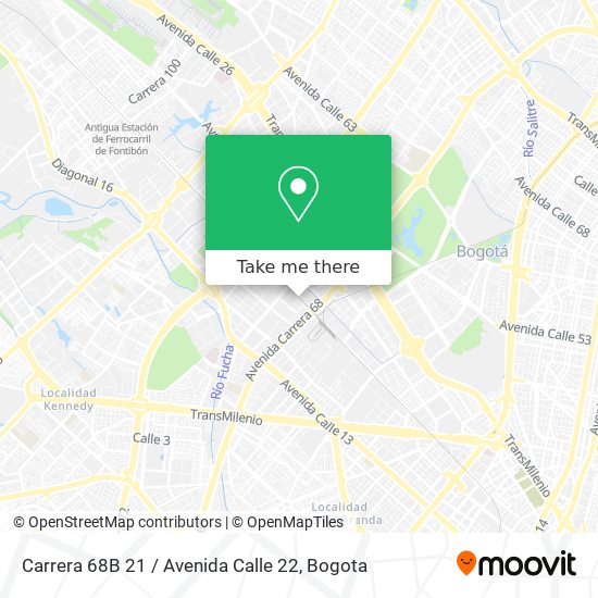 Carrera 68B 21 / Avenida Calle 22 map