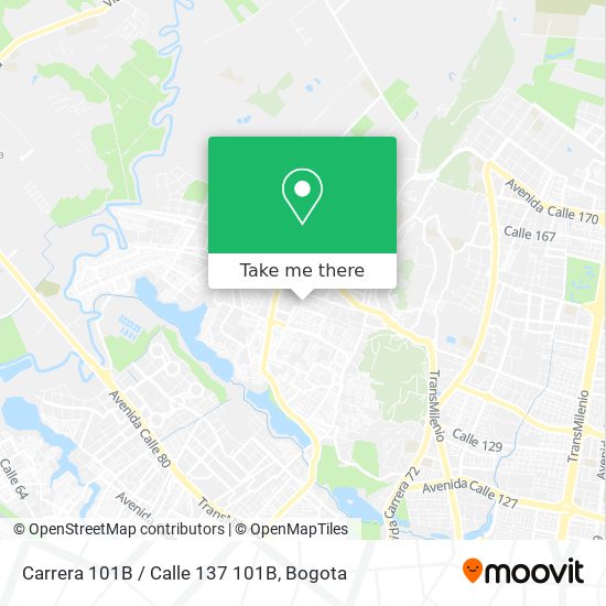 Carrera 101B / Calle 137 101B map