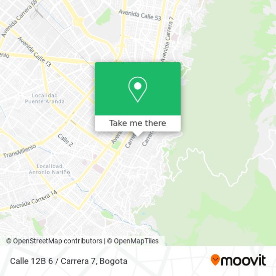 Mapa de Calle 12B 6 / Carrera 7