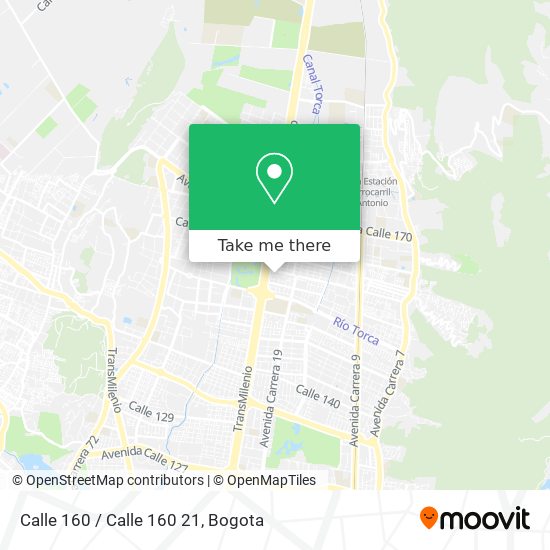 Mapa de Calle 160 / Calle 160 21