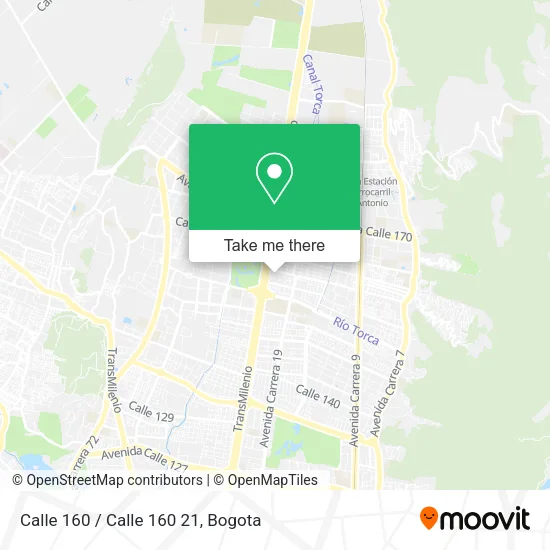 Mapa de Calle 160 / Calle 160 21