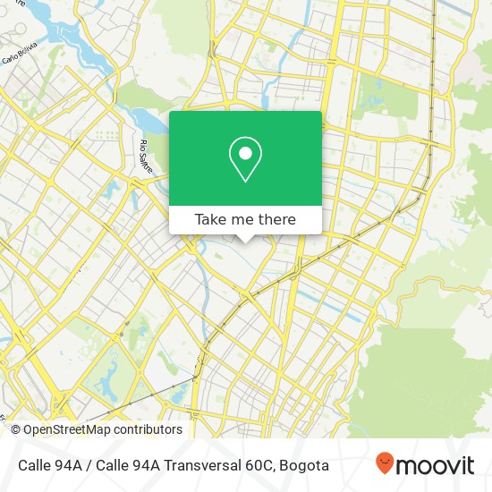 Calle 94A / Calle 94A Transversal 60C map