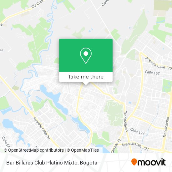Bar Billares Club Platino Mixto map