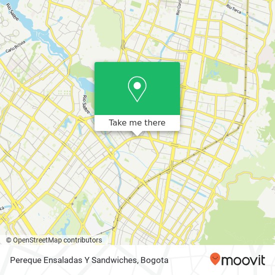 Pereque Ensaladas Y Sandwiches map