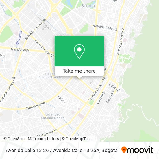 Mapa de Avenida Calle 13 26 / Avenida Calle 13 25A
