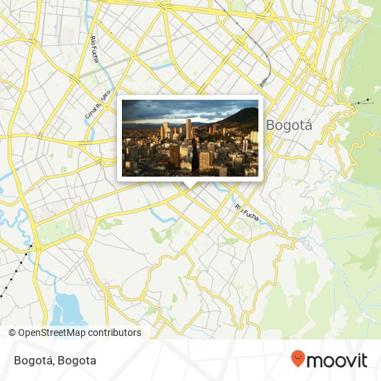 Bogotá map