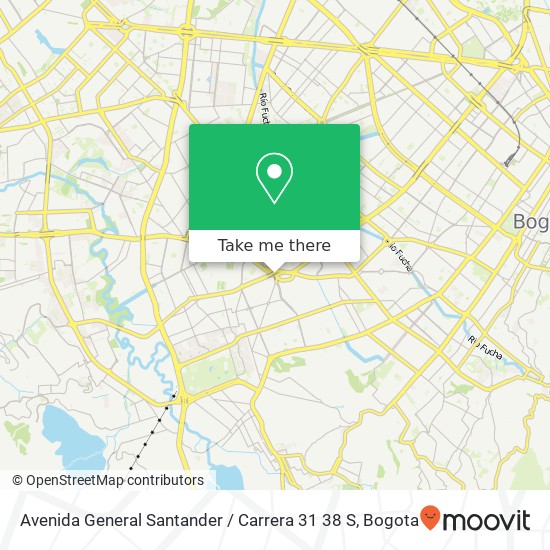 Mapa de Avenida General Santander / Carrera 31 38 S