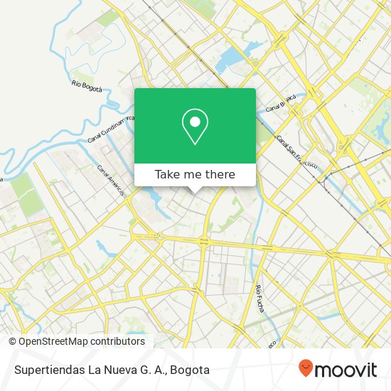 Mapa de Supertiendas La Nueva G. A.