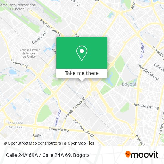 Calle 24A 69A / Calle 24A 69 map