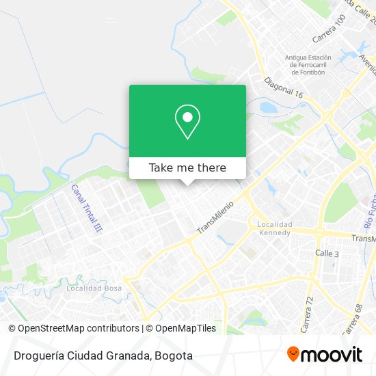 Mapa de Droguería Ciudad Granada