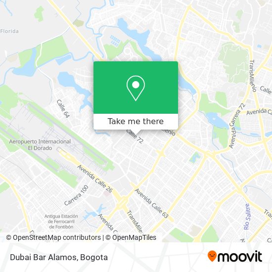 Mapa de Dubai Bar Alamos