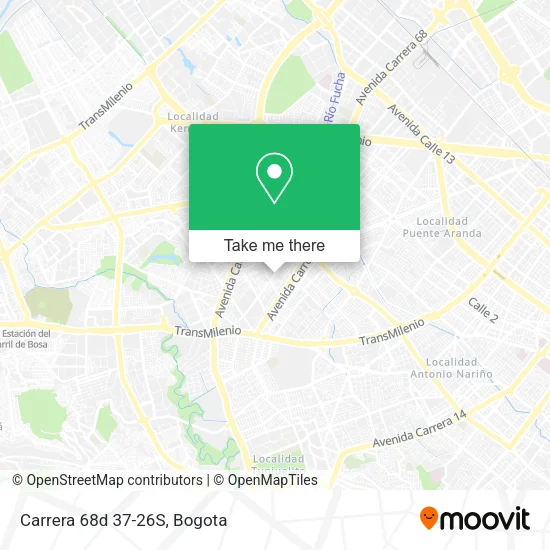 Carrera 68d 37-26S map