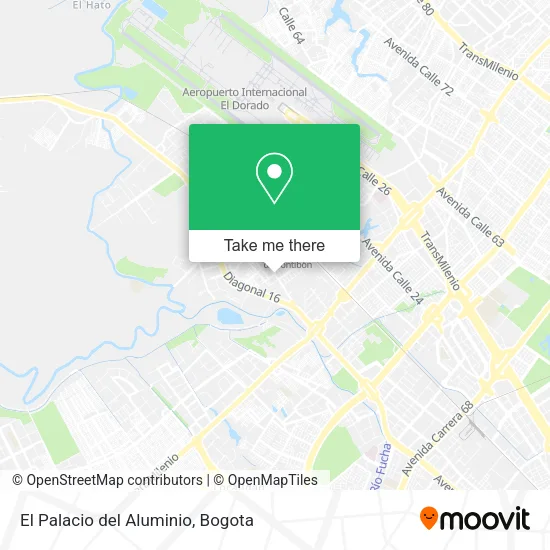 Mapa de El Palacio del Aluminio