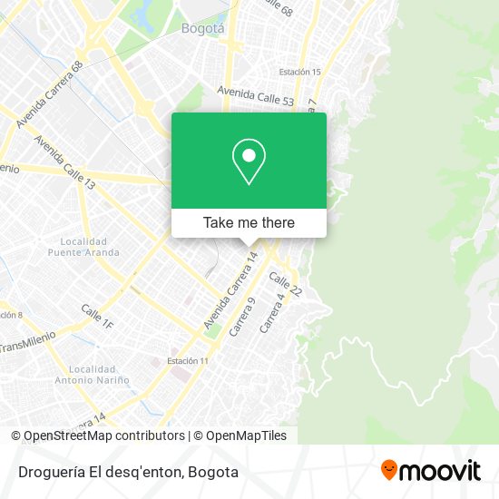 Droguería El desq'enton map