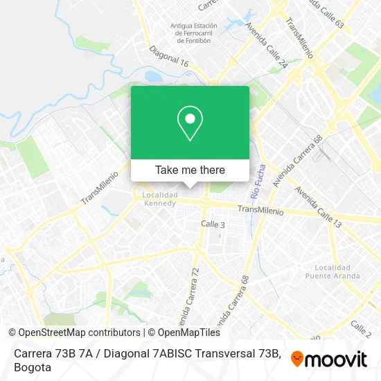 Carrera 73B 7A / Diagonal 7ABISC Transversal 73B map