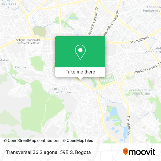 Transversal 36 Siagonal 59B S map