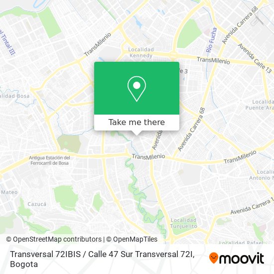 Transversal 72IBIS / Calle 47 Sur Transversal 72I map