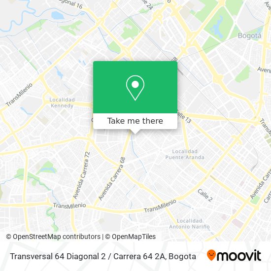 Transversal 64 Diagonal 2 / Carrera 64 2A map