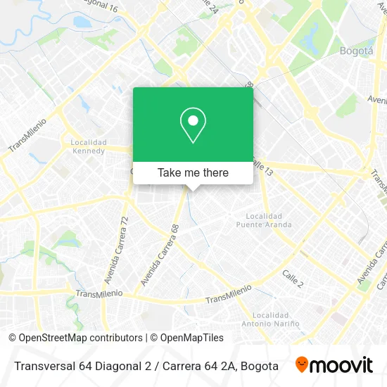 Transversal 64 Diagonal 2 / Carrera 64 2A map