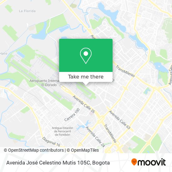 Avenida José Celestino Mutis 105C map