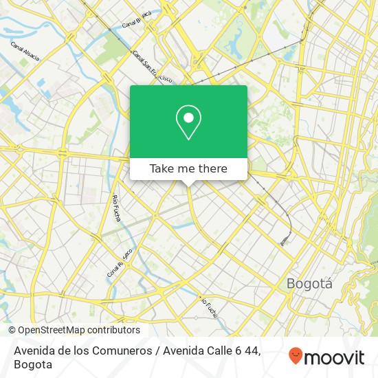 Mapa de Avenida de los Comuneros / Avenida Calle 6 44