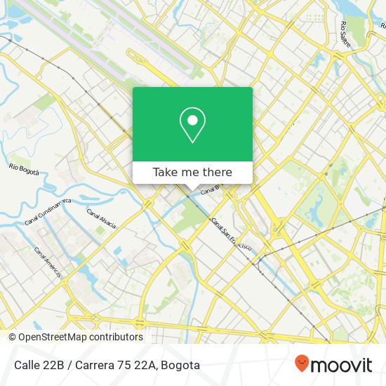 Calle 22B / Carrera 75 22A map