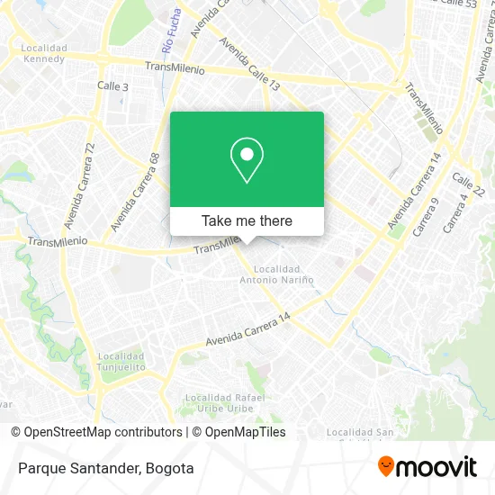 Parque Santander map