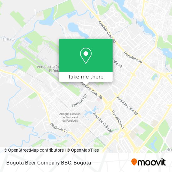 Mapa de Bogota Beer Company BBC