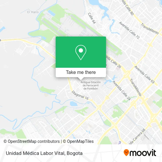 Mapa de Unidad Médica Labor Vital