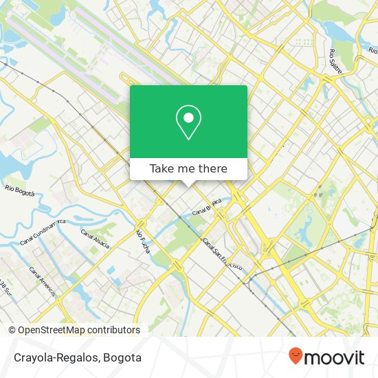 Crayola-Regalos map