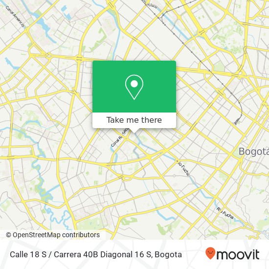 Calle 18 S / Carrera 40B Diagonal 16 S map