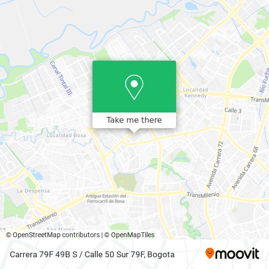 Mapa de Carrera 79F 49B S / Calle 50 Sur 79F