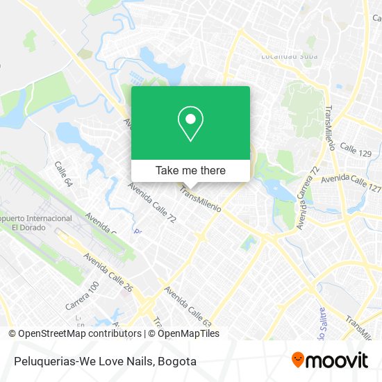 Peluquerias-We Love Nails map