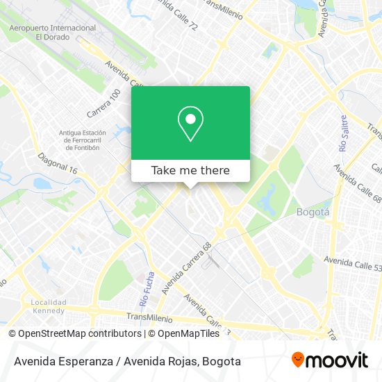 Avenida Esperanza / Avenida Rojas map