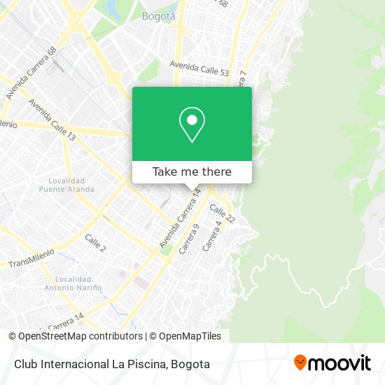 Club Internacional La Piscina map