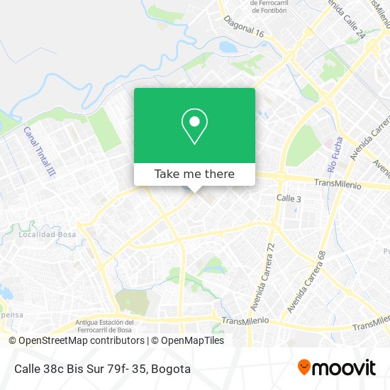 Mapa de Calle 38c Bis Sur 79f- 35