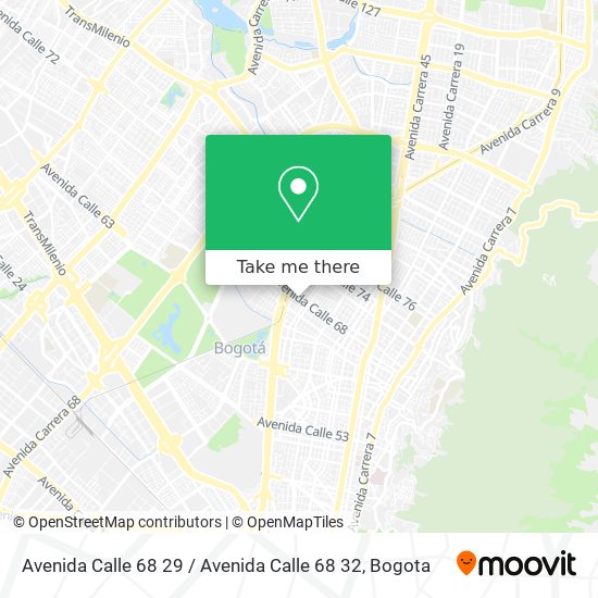 Mapa de Avenida Calle 68 29 / Avenida Calle 68 32