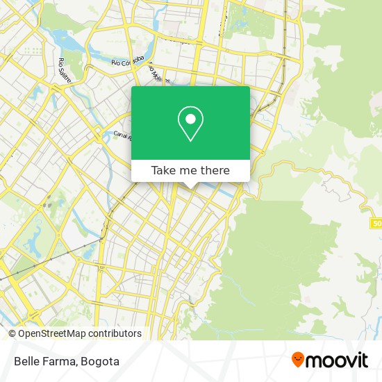 Belle Farma map