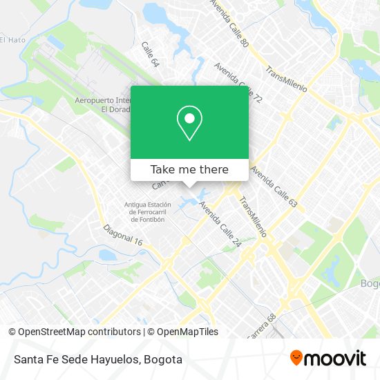 Santa Fe Sede Hayuelos map