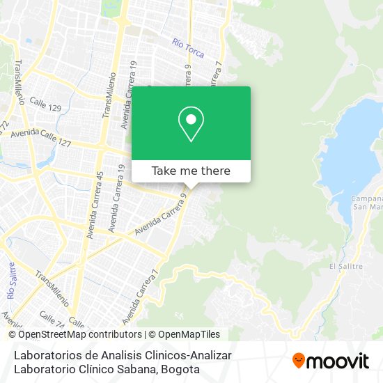 Laboratorios de Analisis Clinicos-Analizar Laboratorio Clínico Sabana map