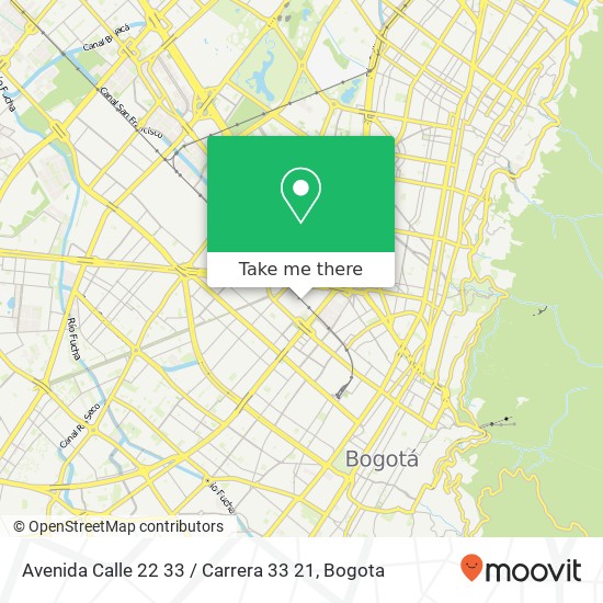 Avenida Calle 22 33 / Carrera 33 21 map