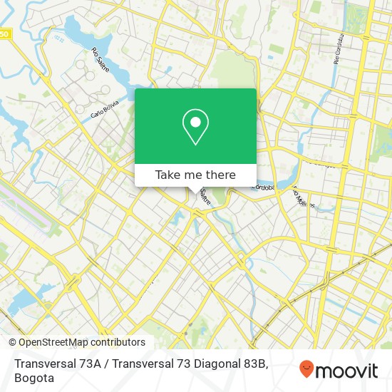 Transversal 73A / Transversal 73 Diagonal 83B map